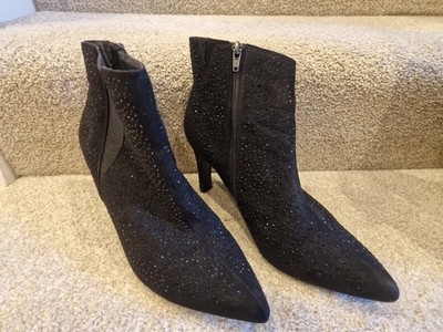 M&S Collection Stiefeletten Insolia Crystal Embellished High-Heel schwarz 6 1/2 