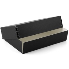 11x14 Black Museum Archival Storage Box, Drop Front Design, 11 1/2 x 15 x 3 i...