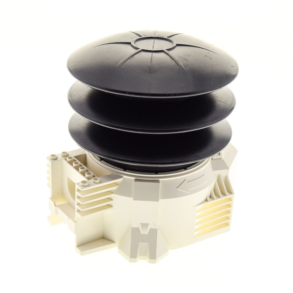 1x Lego Pneumatic Air Pump 16x14x13 cream white black Mars Mission 30584c01