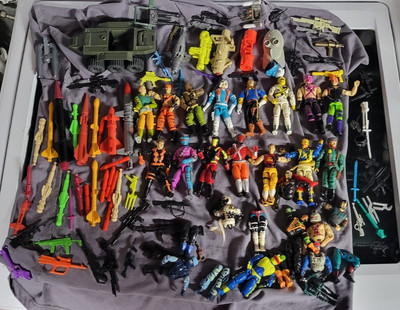 G.I. Joe 3.75  Lot - Action Figures + Vehicle Weapons - 100+ 80s/90s Best Offer