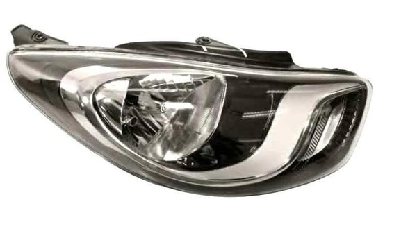 Scheinwerfer Links H4 Mit Elektromotor Hyundai I10 2011 Schwarzer Reflektor-image