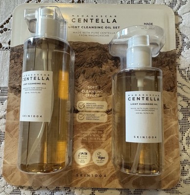 SKIN1004 Madagascar Centella Light Korean Cleansing Oil Set  6.76 OZ & 10.14 OZ 