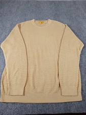 Tricots St Raphael Vintage Men's XL Brown Crewneck Pullover Sweater Pima Cotton