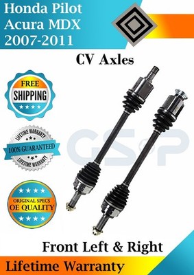 GSP OEM Front CV Axles For 2007-2011 Honda Pilot/Acura MDX Lifetime Warranty
