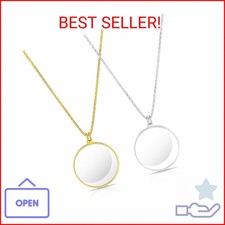 2 Colors 5X Magnifier Monocle Lens Necklace Magnifying Glass loupe on Chain Vint