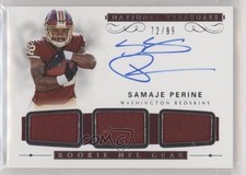 2017 Panini National Treasures 72/99 Samaje Perine #RST-SP Auto 0s55