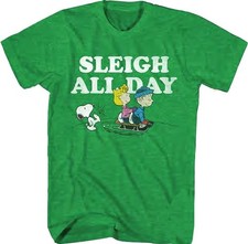 Peanuts Sleigh All Day Christmas T-Shirt