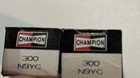 Champion 300 Copper Spark Plug N9YC - 2 Pack New Old Stock - Free Shipping