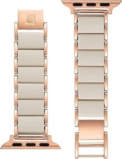 Anne Klein Rubberized Fashion Bracelet for Apple Watch NEW $75 42/44/45/MM