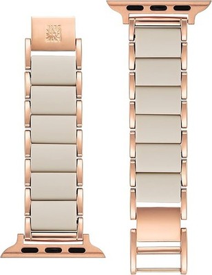 Anne Klein Rubberized Fashion Bracelet for Apple Watch NEW $75 42/44/45/MM