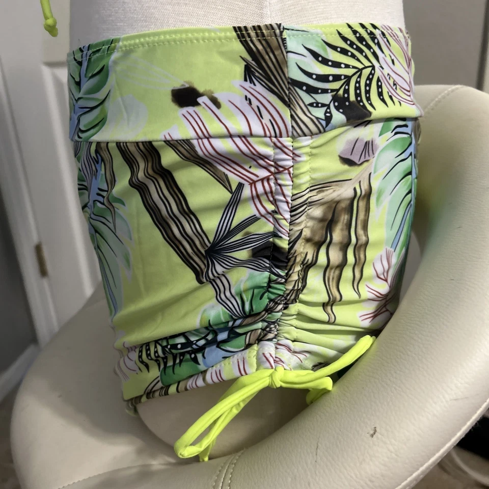 Traje de baño de dos piezas verde lima para mujer talla XL Foto 4 de 4