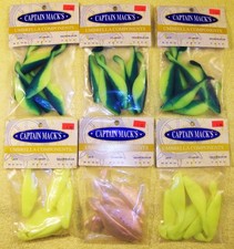 NEW: CAPTAIN JACK'S, SWIM SHAD, UMBRELLA COMPONENTS, 4" SHAD Replacement Bodies