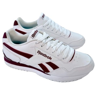 Reebok Royal Glide Ripple Herren Sneaker weiß/burgund Größe UK 6
