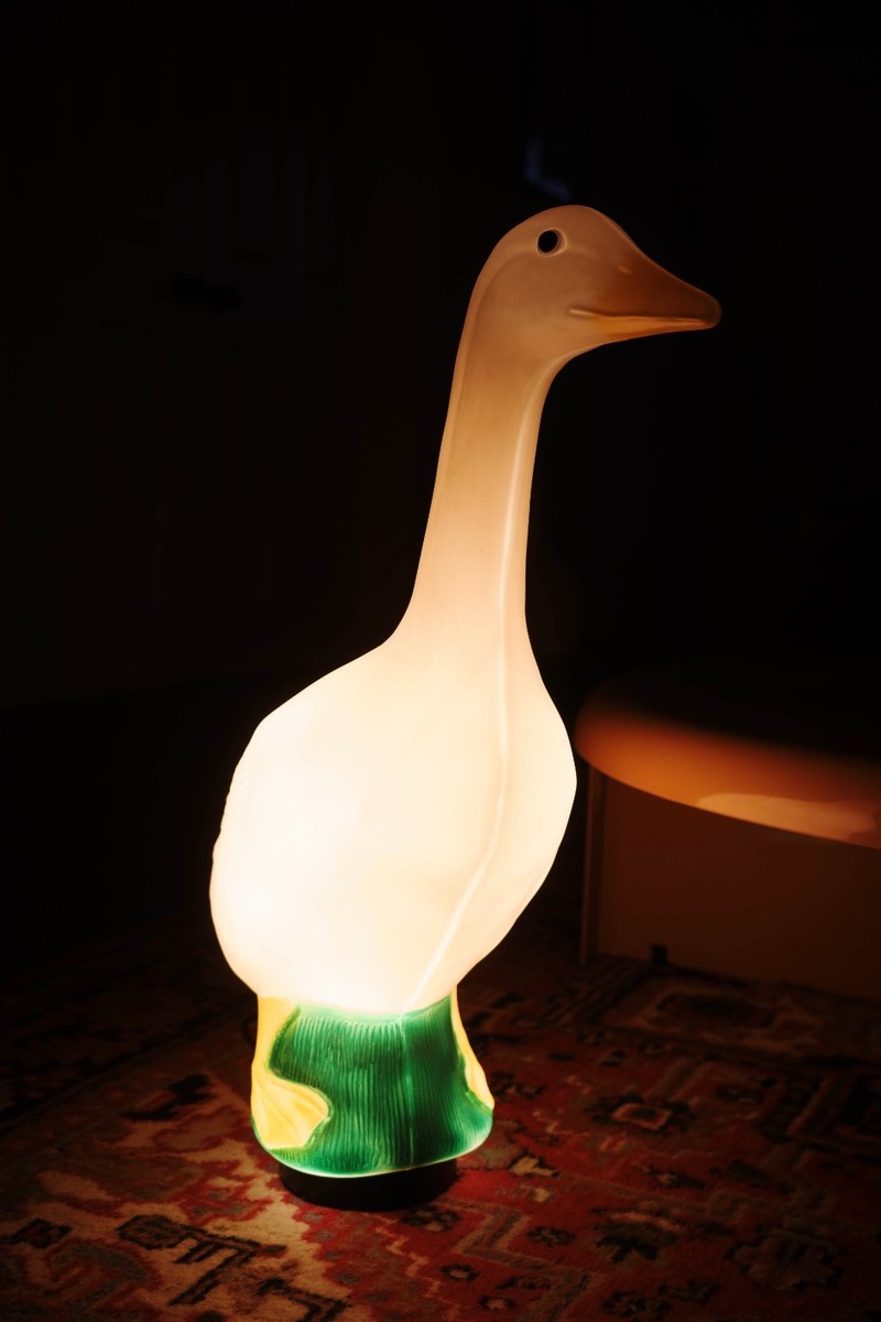 ステンドグラス　グースランプ(411) Retro Blow Mold Goose Lamp | eBay