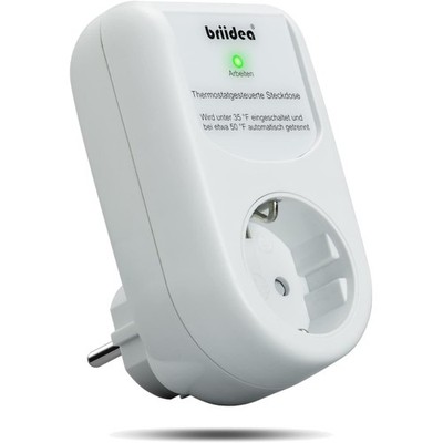 Briidea Plug-in Frostschutzthermostat - Effiziente Heizlösung - 2°C bis 9°C