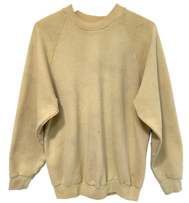 M/L Vtg Mid 90s Blank Distressed Worn Skate Punk Grunge Boxy Raglan Sweatshirt