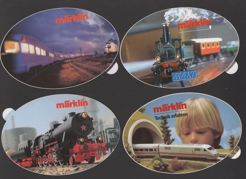 Aufkleber Märklin Eisenbahn, 4 Stück Konvolut - Bild 1 von 1