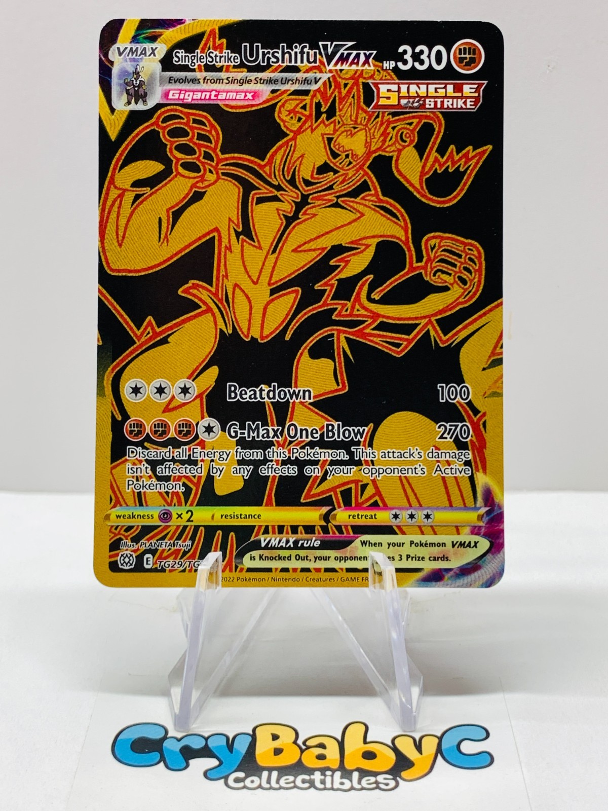 Pokemon Single Strike Urshifu VMAX TG29/TG30 Brilliant Stars Trainer Gallery