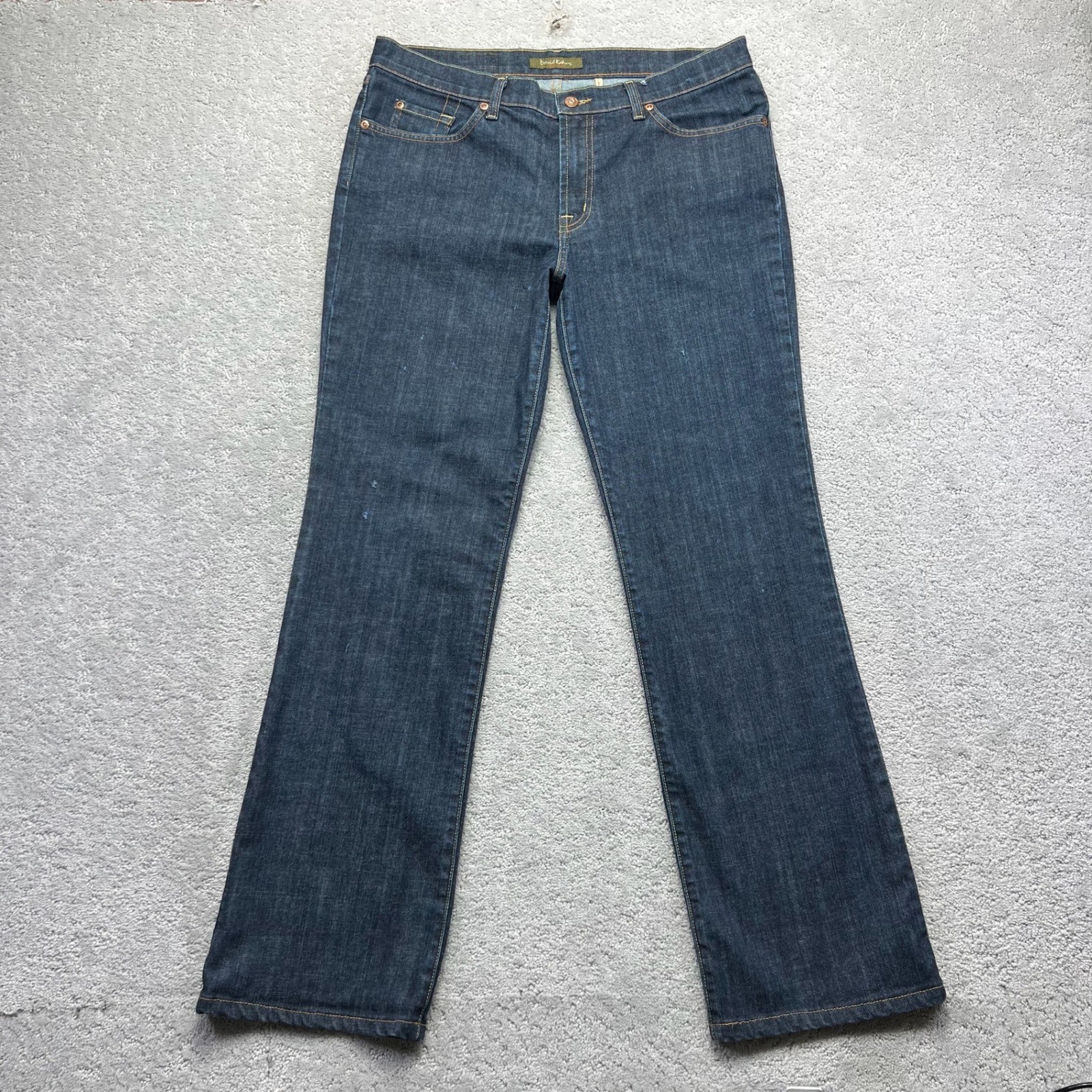 David Kahn Jeans Womens Sz 12 Blue Dark Wash Lauren Bootcut Jeans Stretch Denim