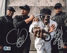 PUBLIC ENEMY - FLAVOR FLAV & CHUCK D SIGNED 8x10 PHOTO A HIP HOP BECKETT COA