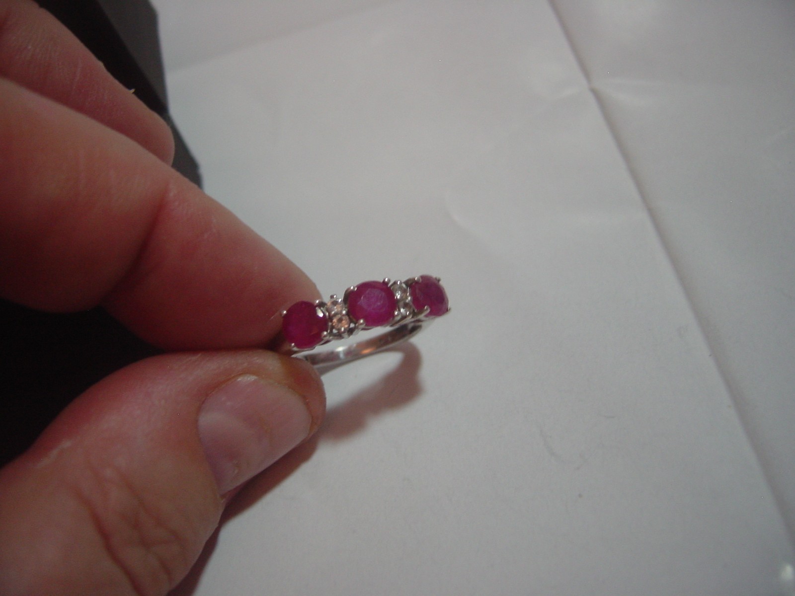 beautiful Solid Silver Ring-natural superb myanma… - image 2