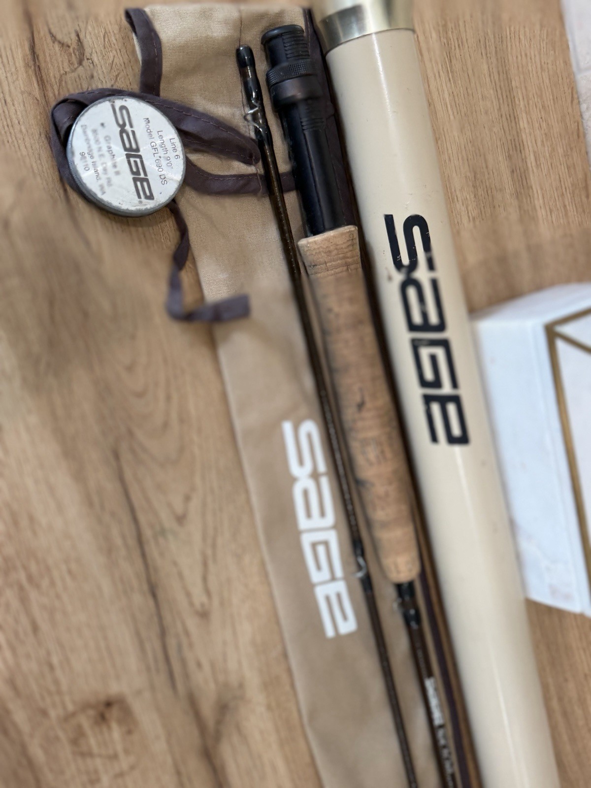Sage Graphite II fly fishing rod, model GFL 690 DS, designed for a 6wt ...