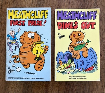 Heathcliff paperback books Lot of 2: First Prize! & Dines Out 1984/87