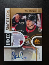 2024-25 Tim Stutzle Inked Sweaters Patch Autograph 4/15 SP Game Used