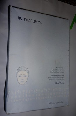 4 COUNT NORWEX Dual Design DEEP HYDRATION BioCELLULOSE MASK~2309, Ylang Ylang