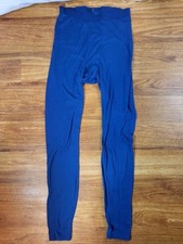 Patagonia Capilene Pants Men Sz Medium Long Blue Base Layer Made in USA Vintage