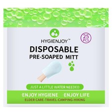 HYGIENJOY-Rinse Free Bath Wipes 25 counts ,Disposable No Rinse Body Wash,More...