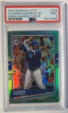 2020 Donruss Optic Vladimir Guerrero Jr GREEN DRAGON Parallel #/84 PSA 9 Low Pop
