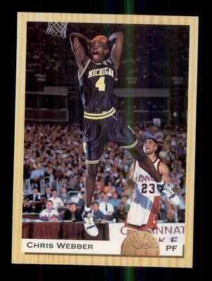 1992-93 CLASSIC DRAFT PICKS #1 CHRIS WEBBER ROOKIE RC