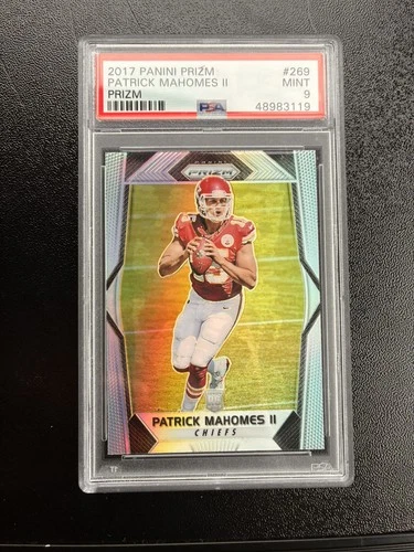 2017 Panini Prizm #269 Patrick Mahomes RC Rookie Mint PSA 9