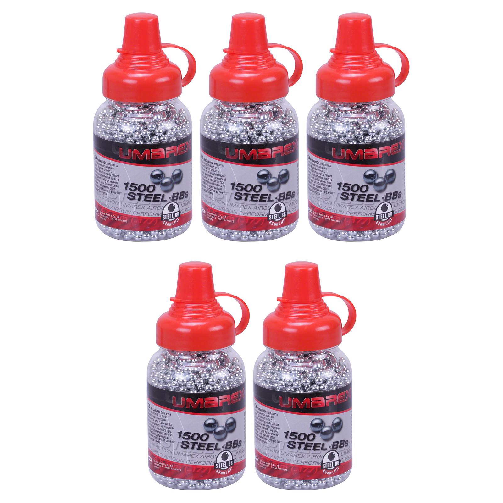 Umarex .177 Steel BBs 7500 Pack (5x1500) – Bulk Airgun BB Ammo Rifle & Pistol