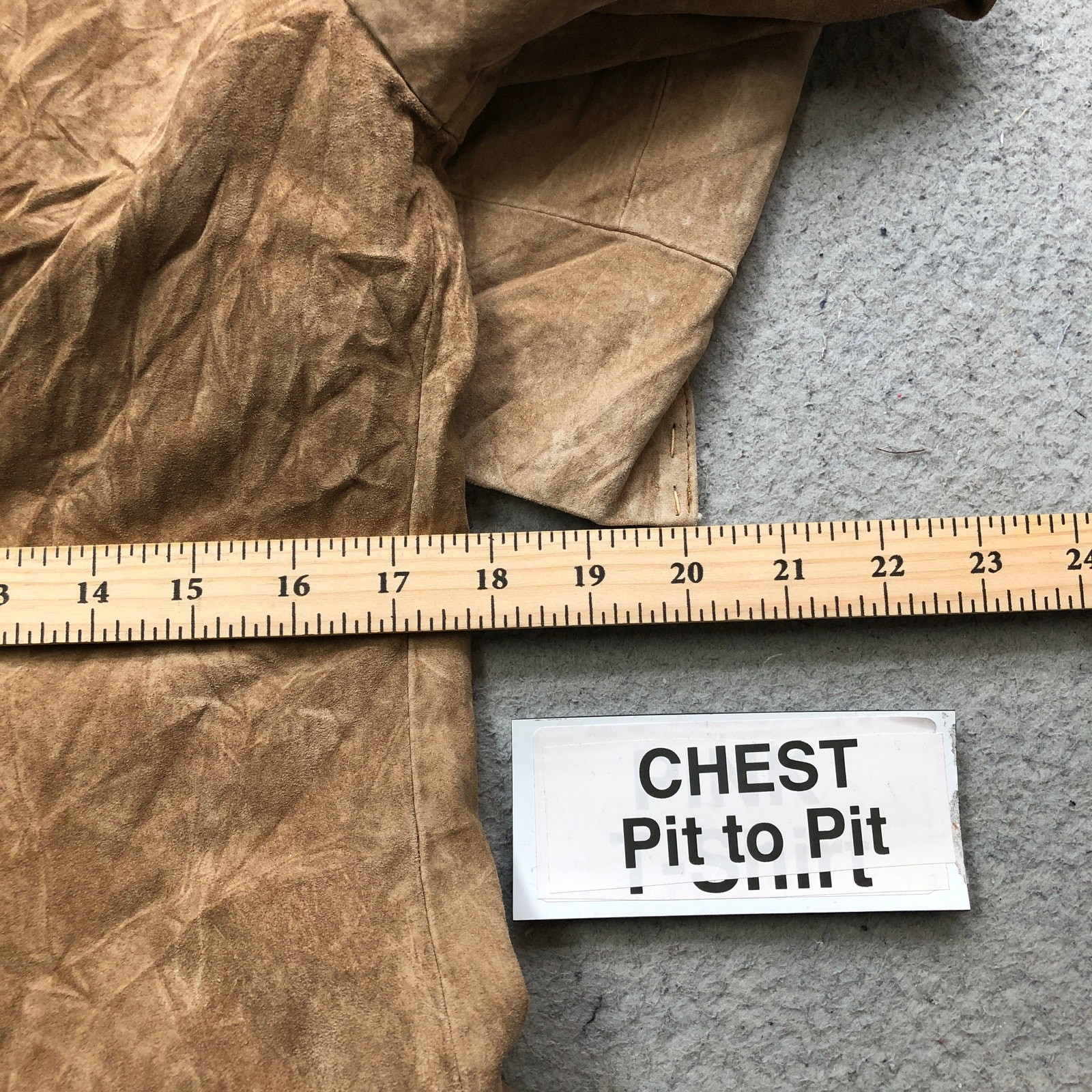 AMI Suede Leather Lined Snap Button Jacket Womens… - image 4