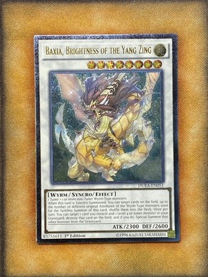 Yugioh Baxia, Brightness of the Yang Zing DUEA-EN051 Ultimate Rare 1st Ed NM