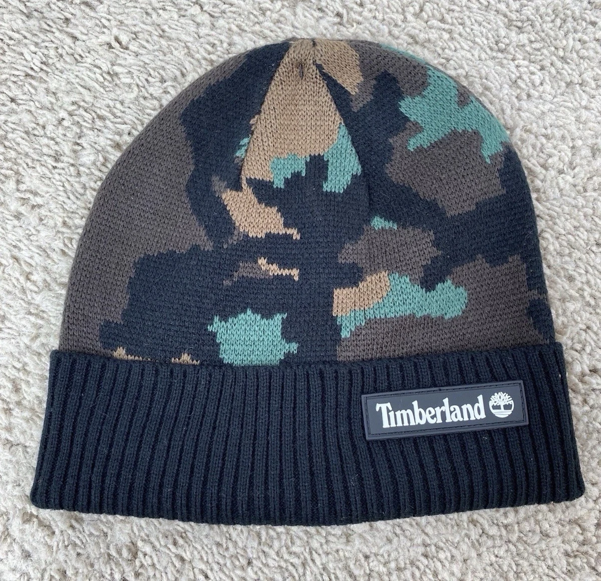 New Timberland Hat & Mitten Set Women’s Gray Cable Knit Lined Beanie Hat Casual Cable Knit Beanie - Terracotta main image 3