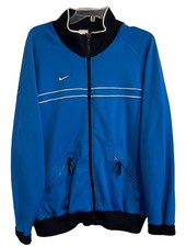 Vintage NIKE Full Zip Track Jacket Sz Large 90s Swoosh