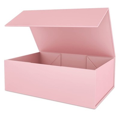 Pink Gift Box 12'' x 6'' x 4'' with Magnetic Closure Lid Gifts Boxe for Presents...