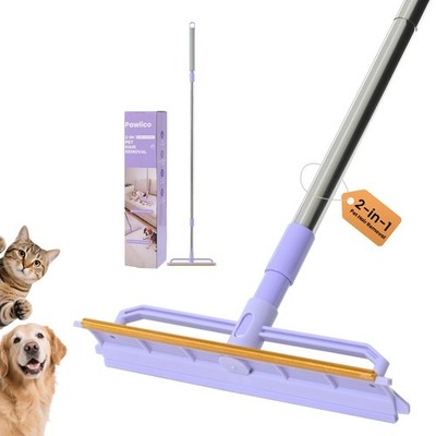 Carpet Rake for Pet Hair Removal, 59  Adjustable Long Handle Carpet Scraper f...