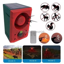 24H LED Deterrent Skunk Deer Repellent Solar ...