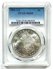 1891-CC Morgan Silver Dollar PCGS MS65 Lustrous White Beauty