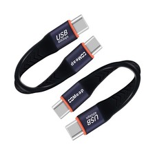COMeap Short USB C Cable, 40Gbps USB4 4 Inch Support 100W PD Fast Charging, 8...