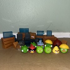 Lot Of Angry Birds Extra Parts And Figures For The Games.