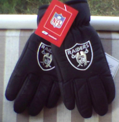 NWT Las Vegas RAIDERS Black Ski Gloves Thinsulate infant Toddler Reebok 2-4+