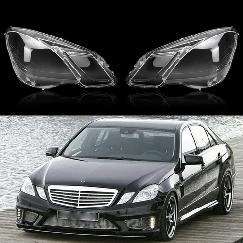 2x Para Mercedes Benz Clase E W212 2009-2012 Faro Cubierta Lente Transparente Derecha + Derecha - Imagen 1 de 6