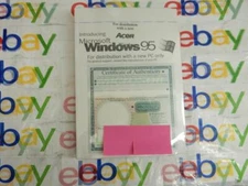 Microsoft Windows 95 booklet with Certificate of Authenticity and Product ID