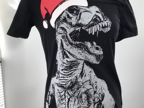 Gap Kids US XL, T Rex with Christmas stocking on head! - Picture 4 of 7