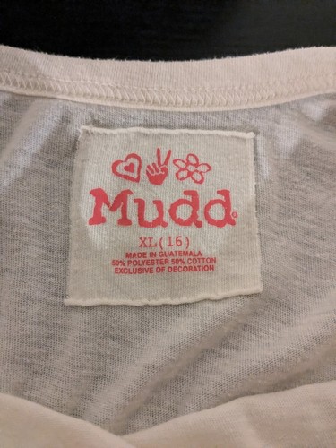 Mudd Girls Cute Butterfly Shirt Extra Soft Size Girls XL/16 - Picture 4 of 4
